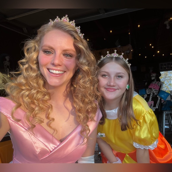 Pleated Split Thigh Prom Dress - Picture 12 of 12